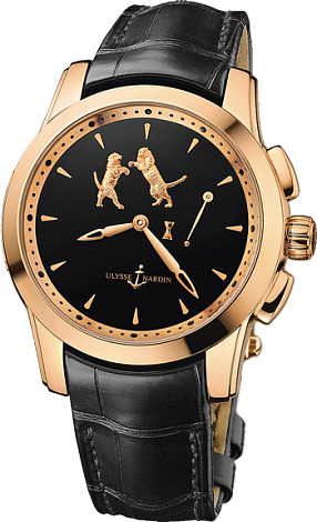 Review Replica Ulysse Nardin 6106-130 / E2-TIGER Complications Hourstriker TIGER watch